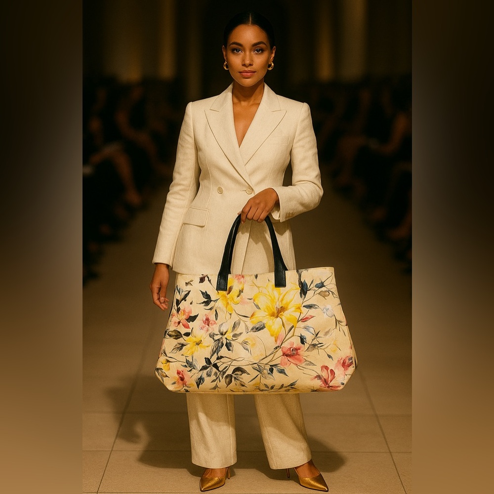 👜 Tote - Floral Watercolor Bag – Lightweight & Stylish!